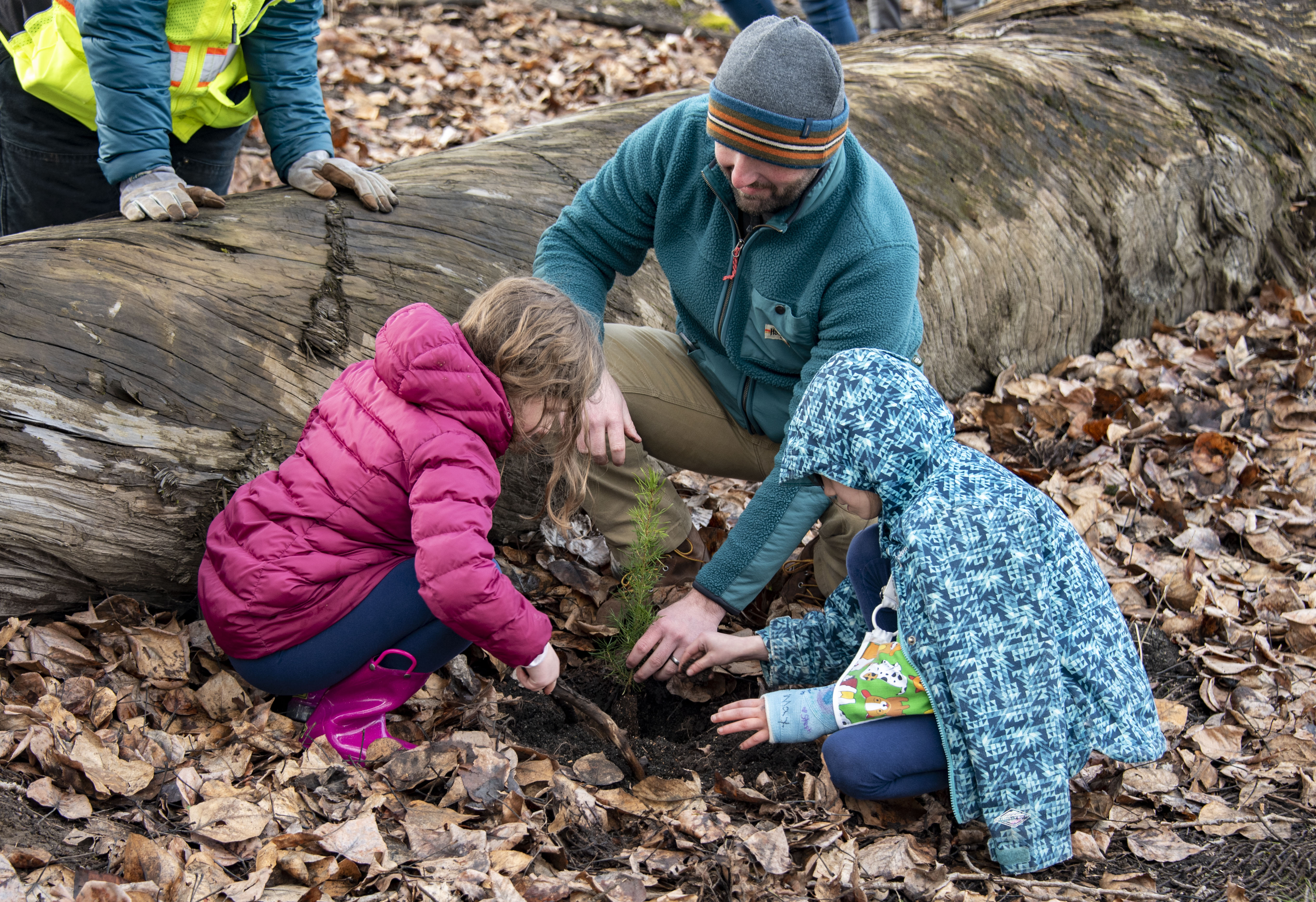Tree planting event at Wapato Creek.
