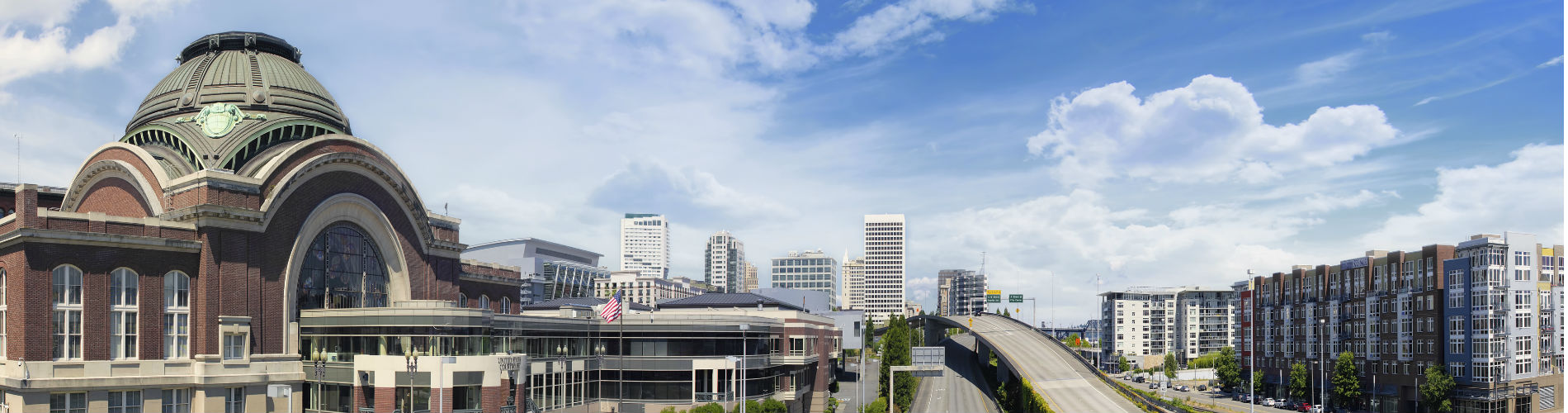 Shot of Tacoma skyline