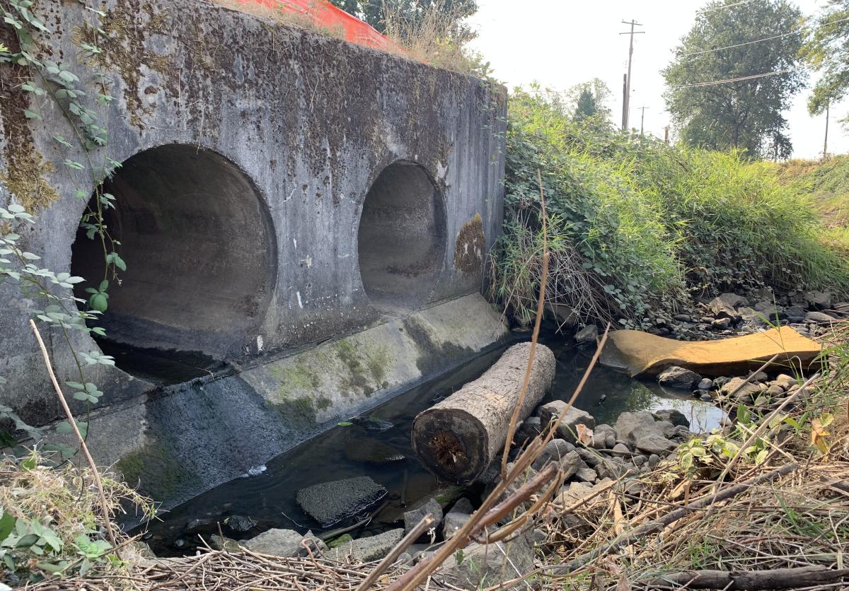 Culverts at Wapato Creek